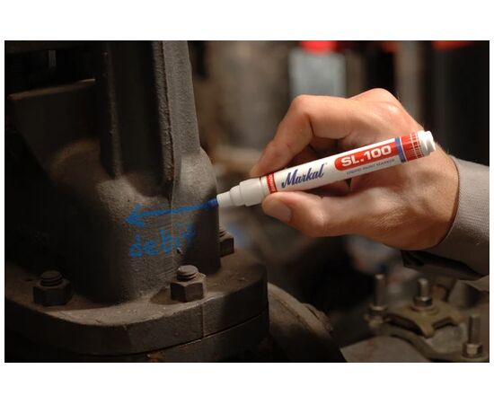 Маркер промышленный универсальный Markal SL.100 [M31240620] (черный, до 100°C, 3 мм) фотография 3