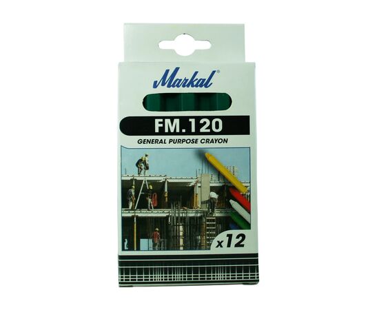 Мелок восковой Markal FM.120 Industrial Crayon [M44010500] (зеленый, от -20°С до +50°С, 120x11 мм) фотография 1