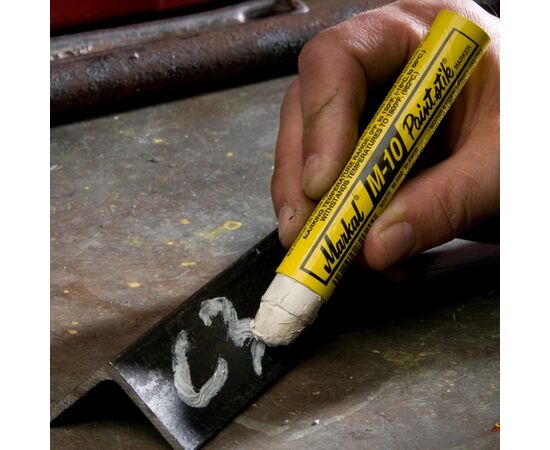 Маркер промышленный термостойкий Markal M-10 Paintstik [M82020] (белый, до 982°C, 17 мм) фотография 2