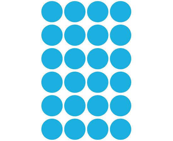 Самоклеящиеся этикетки-точки [3005] (синие, Ø18 мм) фотография 2