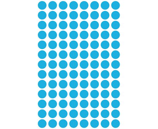Самоклеящиеся этикетки-точки [3011] (синие, Ø8 мм) фотография 2