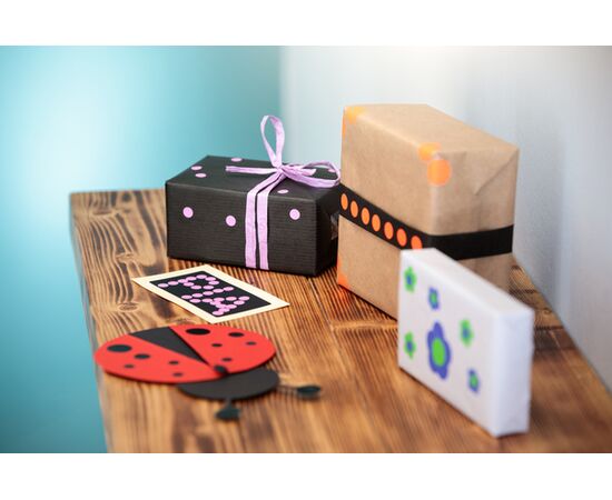 Самоклеящиеся этикетки-точки [3141] (красные, Ø12 мм) фотография 3