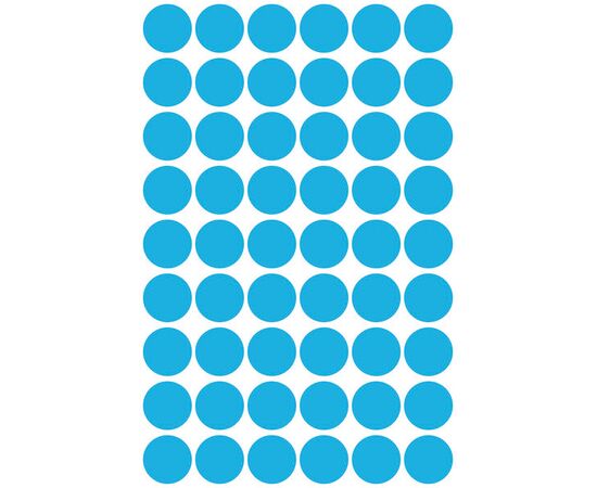 Самоклеящиеся этикетки-точки [3142] (синие, Ø12 мм) фотография 2
