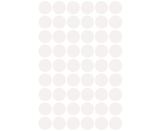 Самоклеящиеся этикетки-точки [3145] (белые, Ø12 мм) фотография 2