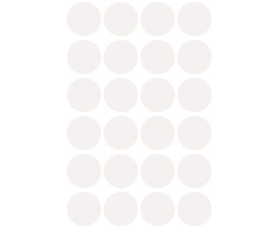 Самоклеящиеся этикетки-точки [3170] (белые, Ø18 мм) фотография 2