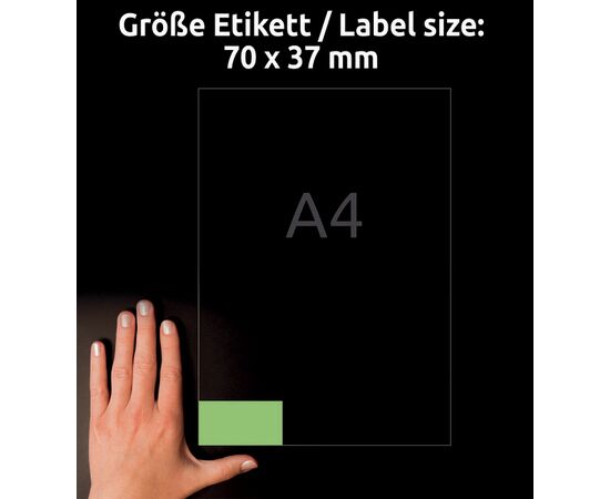 Самоклеящиеся этикетки [3450] (зеленые, 70x37 мм) фотография 5