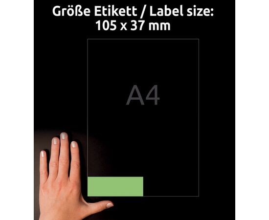 Самоклеящиеся этикетки [3454] (зеленые, 105x37 мм) фотография 5
