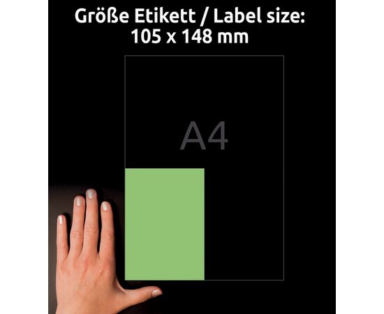 Самоклеящиеся этикетки [3458] (зеленые, 105x148 мм) фотография 5