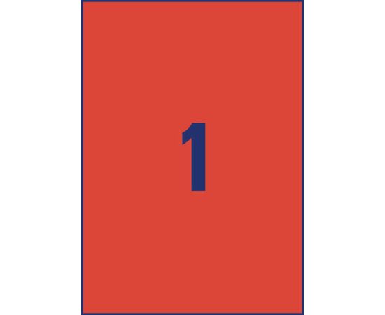 Самоклеящиеся этикетки [3470] (красные, 210x297 мм) фотография 2