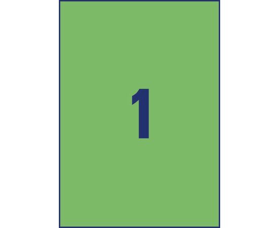 Самоклеящиеся этикетки [3472] (зеленые, 210x297 мм) фотография 2