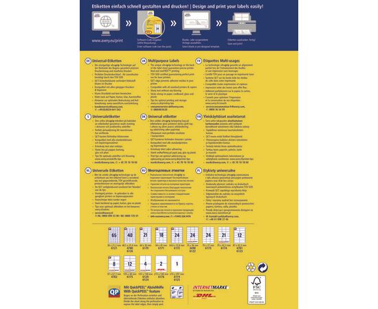 Самоклеящиеся этикетки [3490] (70х36 мм) фотография 4