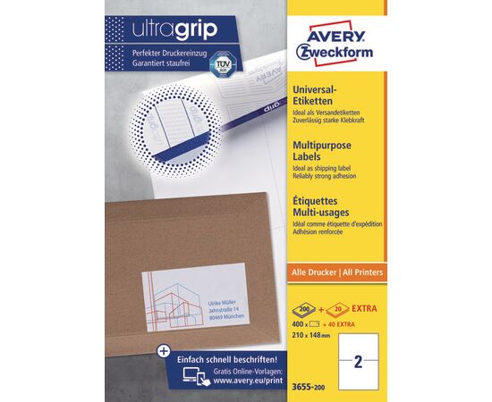 Самоклеящиеся этикетки [3655-200] ( 210x148 мм) фотография 3