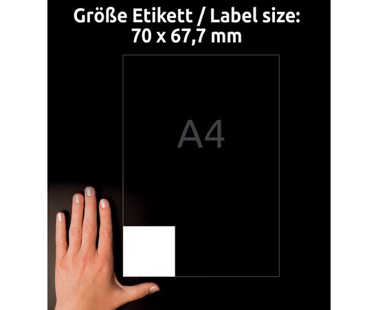 Самоклеящиеся этикетки [3661] (70x67.7 мм) фотография 6