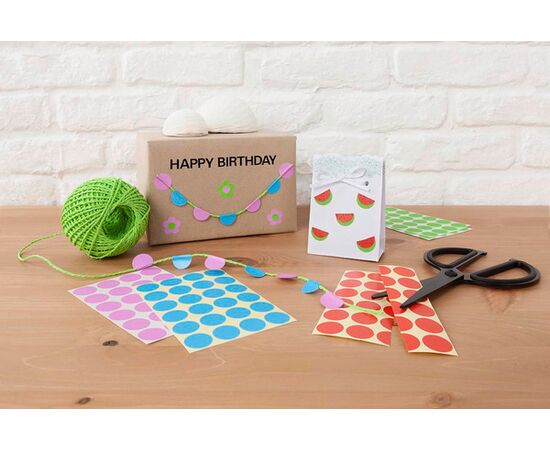 Самоклеящиеся этикетки-точки [3850] в диспенсере (красные, Ø10 мм ) фотография 7