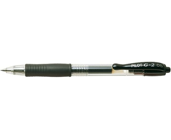 Автоматическая шариковая ручка с гелевым типом чернил PILOT BL-G2-5-B G2 черная 0.5 мм