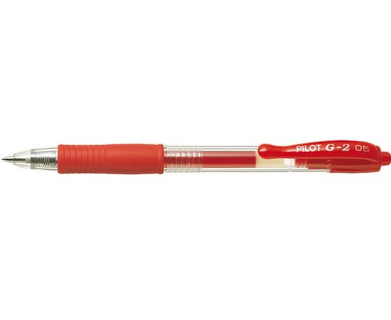 Автоматическая шариковая ручка с гелевым типом чернил PILOT BL-G2-5-R G2 красная 0.5 мм
