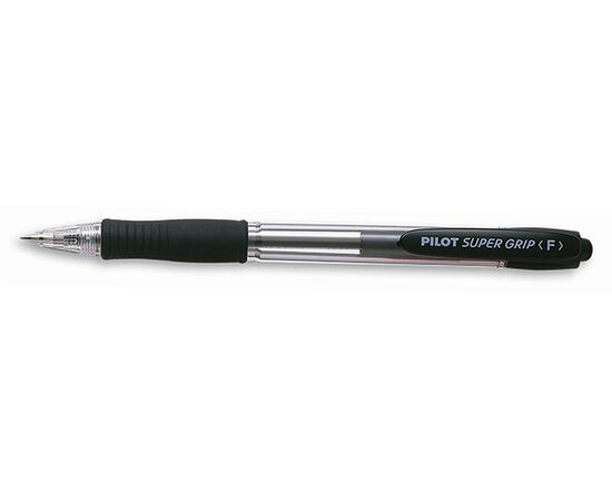 Автоматическая шариковая ручка PILOT BPGP-10R-F-B Super Grip черная 0.7 мм