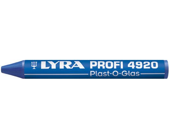 Мелок Lyra [L4920051] для стекла и гладких поверхностей (синий, Ø9.5 мм)