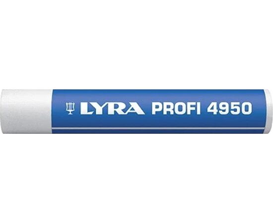Маркировочный мелок Lyra [L4950001] для резины и автопокрышек (белый, Ø15 мм)