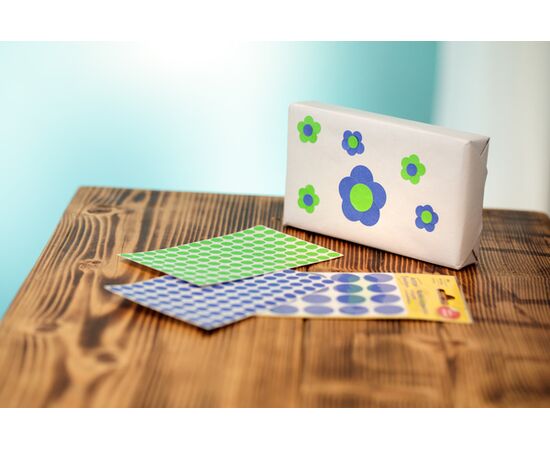 Самоклеящиеся этикетки-точки [3851] в диспенсере (зеленые, Ø10 мм ) фотография 11