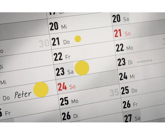 Самоклеящиеся этикетки-точки [3852] в диспенсере (желтые, Ø10 мм ) фотография 9