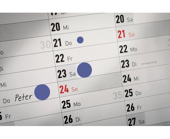 Самоклеящиеся этикетки-точки [3853] в диспенсере (синие, Ø10 мм ) фотография 12