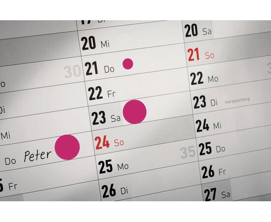 Самоклеящиеся этикетки-точки [3854] в диспенсере (красные, Ø19 мм ) фотография 6