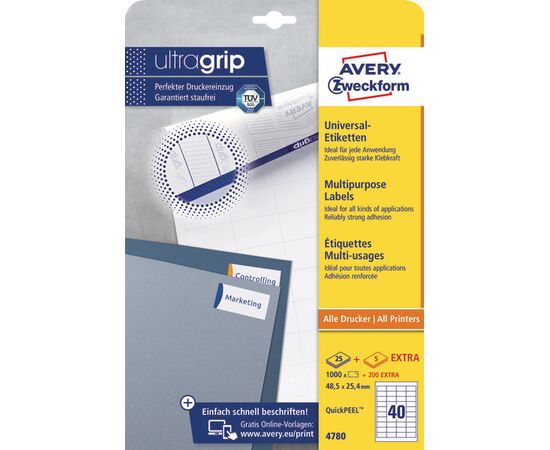 Самоклеящиеся этикетки [4780] (48.5х25.4 мм, QP) фотография 3