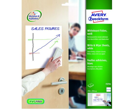 Этикетки-доски [70704] самоклеящийся (белые, 254x254 мм) фотография 2