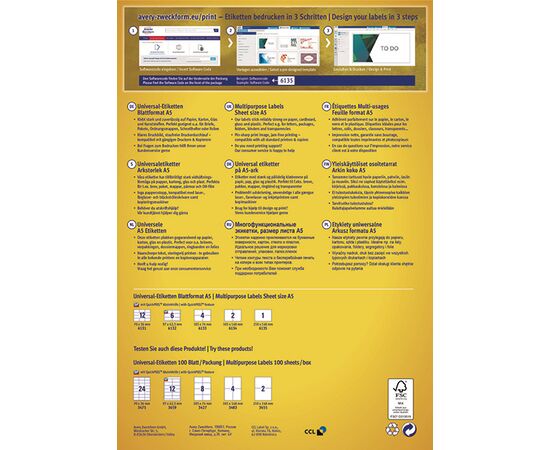 Самоклеящиеся этикетки [6131] (70x36 мм) фотография 4