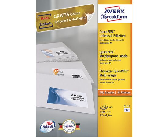 Самоклеящиеся этикетки [6132] (97x42.3 мм, QP) фотография 3Самоклеящиеся этикетки [6132] (97x42.3 мм, QP) фотография 4