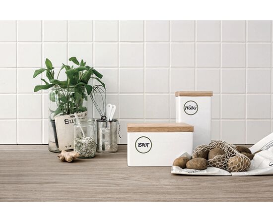 Самоклеящиеся удаляемые этикетки Living [62001] для кухни (белые, Ø48 мм) фотография 5