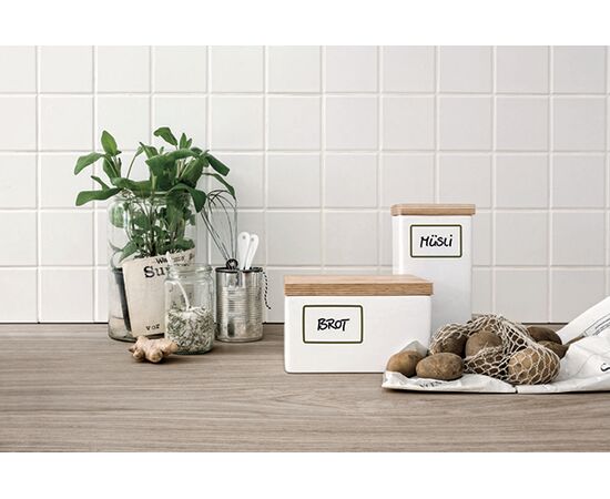 Самоклеящиеся удаляемые этикетки Living [62002] для кухни (белые, 45.7х73 мм) фотография 5