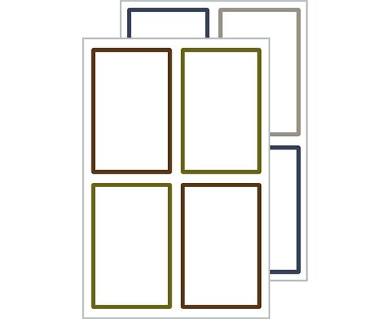 Самоклеящиеся удаляемые этикетки Living [62002] для кухни (белые, 45.7х73 мм) фотография 2