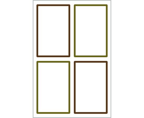 Самоклеящиеся удаляемые этикетки Living [62002] для кухни (белые, 45.7х73 мм) фотография 3