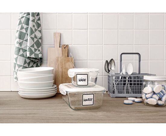 Самоклеящиеся этикетки Living [62004] для СВЧ посуды и посудомоечных машин (47.5x48.5 мм) фотография 5