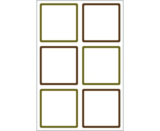 Самоклеящиеся этикетки Living [62004] для СВЧ посуды и посудомоечных машин (47.5x48.5 мм) фотография 3