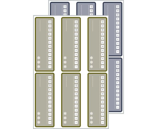Самоклеящиеся морозостойкие этикетки Living [62005] (26x73 мм) фотография 2