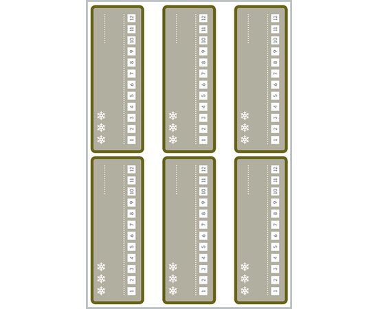 Самоклеящиеся морозостойкие этикетки Living [62005] (26x73 мм) фотография 3