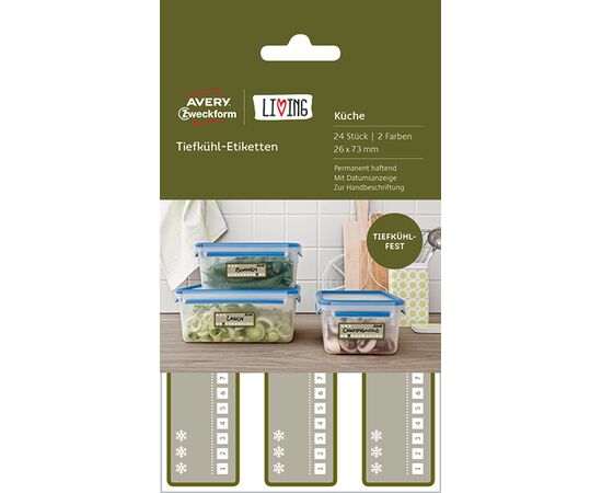 Самоклеящиеся морозостойкие этикетки Living [62005] (26x73 мм) фотография 4