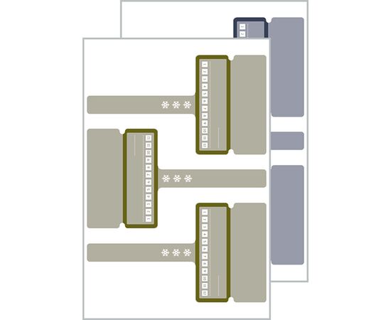 Самоклеящиеся удаляемые этикетки Living [62006] с биркой (97x54 мм) фотография 2