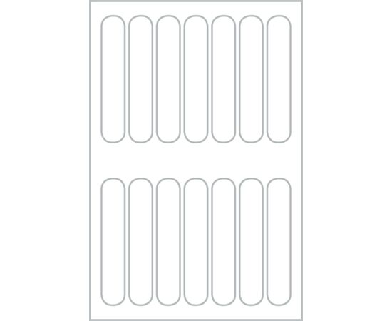 Самоклеящиеся этикетки Living [62007] для упаковок с клипсами 15x77 мм фотография 3