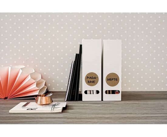 Самоклеящиеся крафт-этикетки Living [62011] для дома (Ø73 мм) фотография 4