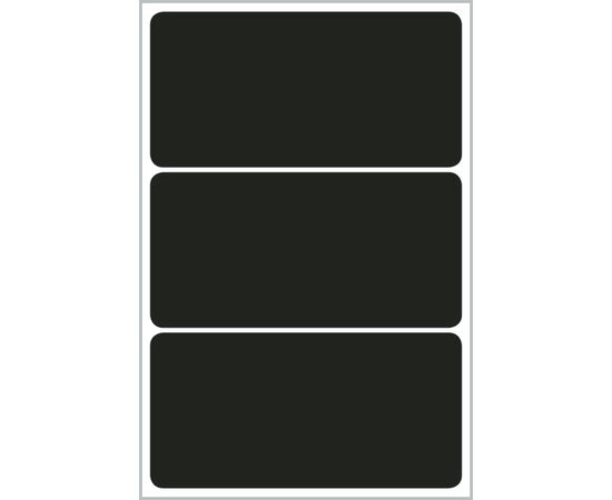 Самоклеящиеся меловые этикетки Living [62018] (черные, 48.5x97 мм) фотография 2