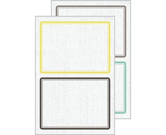 Самоклеящиеся этикетки Living [62020] для декора (белые, 97х73 мм) фотография 2