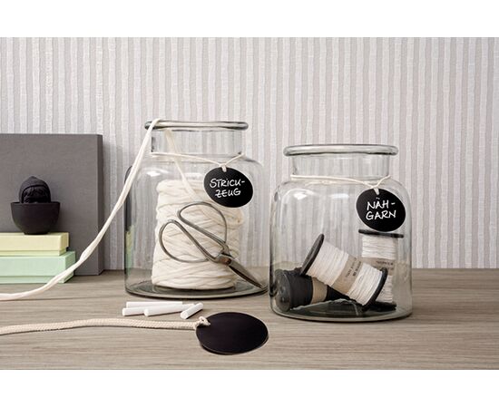 Меловые бирки Living [62022] (черные, Ø50 мм) фотография 5