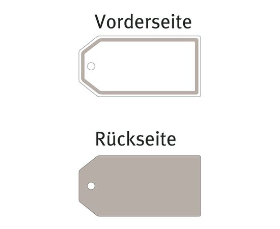 Подарочные бирки Living [62024] (белые, 80x40 мм) фотография 2