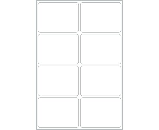 Этикетки самоклеящиеся всепогодные Living [62025] (белые, 47.5х35 мм) фотография 3