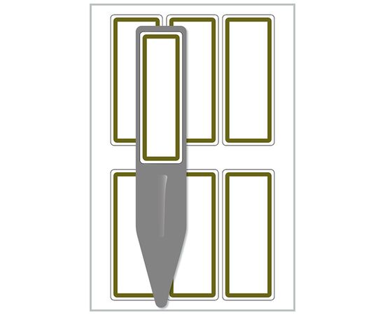 Бирки [62029] с самоклеящимися удаляемыми этикетками Living для растений (27x148мм) фотография 2