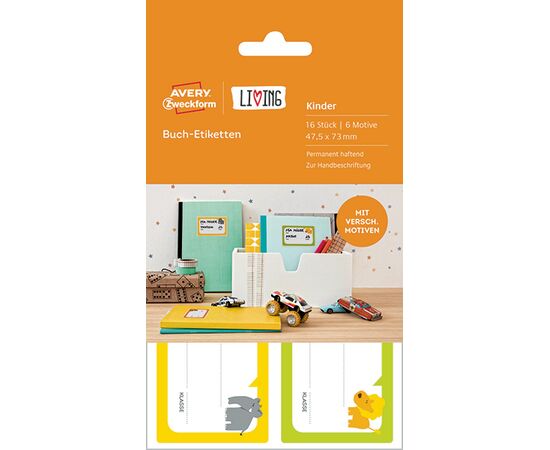 Этикетки самоклеящиеся Living [62038] для книг (47.5x73 мм) фотография 4